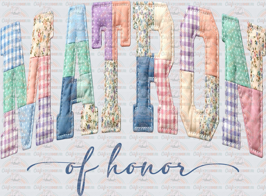 002_Family_Wedding_Bride_Famiily Set_Bridal Party_Patchwork_Preppy_Pastel_Varsity_Matron of Honor_Blue