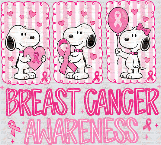 Causes_Breast Cancer Awareness_Snoopy_Cottage Core_Pink Ribbon_October Causes_The Peanuts_Cottage Core