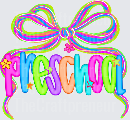 002_School_B2S_Grades_Teacher_Neon_Coquette Bow_Preschool