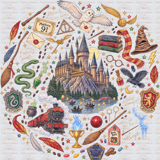 Books_Harry Potter_HP_Hogwarts Circle_Icons_Color