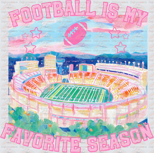 Sports_Football_Preppy_Brush Stroke_Lily Pulitzer_LP_Boutique Style_Stadium_Football Is My Favorite Season