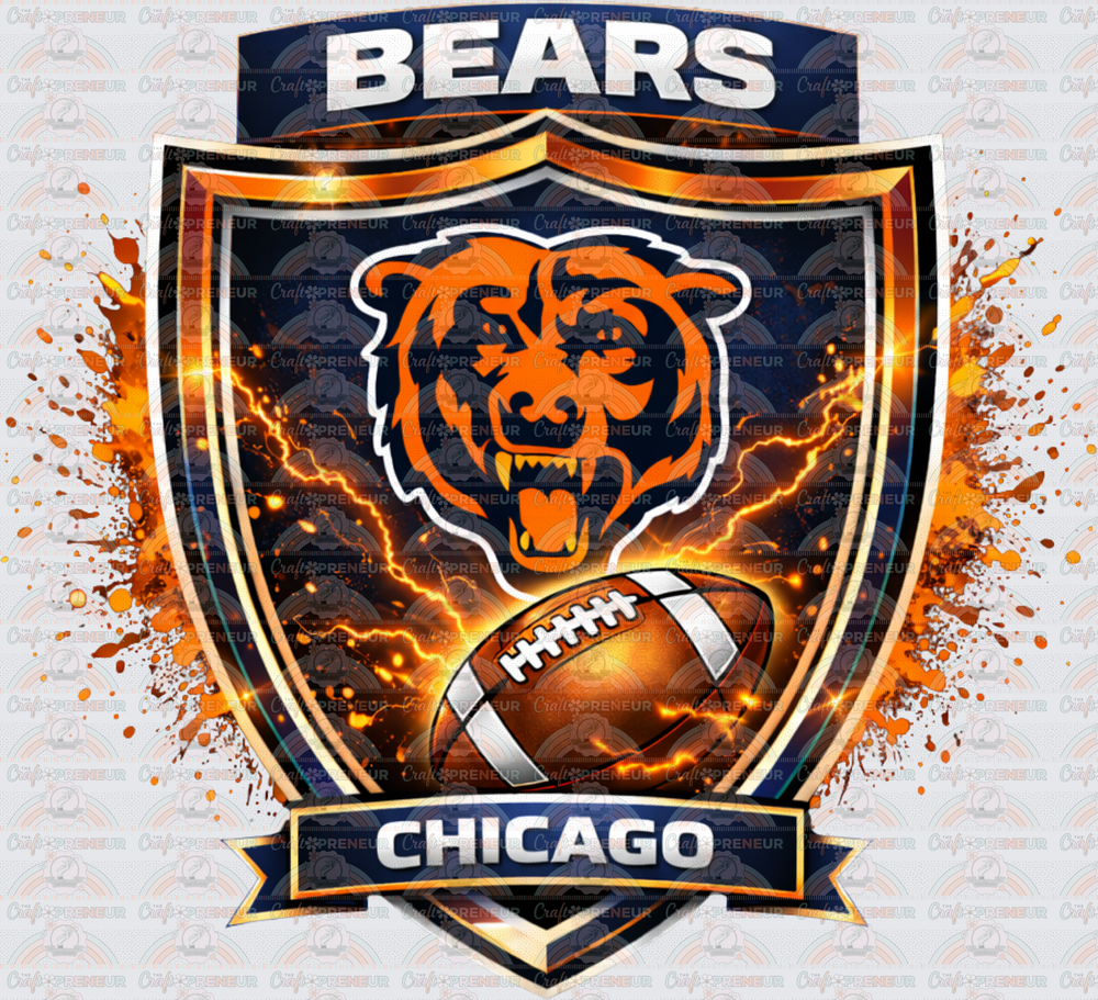 002_Football_NFL_Splash Shield_Chicago_Bears