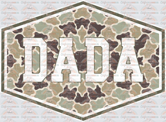 002_Dad_Fathers Day_Badge_Camo_Grandparent_Grandfather_Dada 1