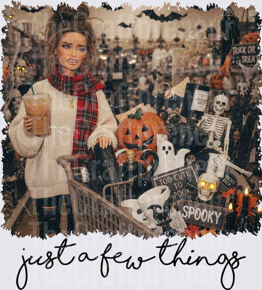 Halloween_Ratchet Barbie_Marshalls_TJ MAxx_Shopping_Homegoods_Spooky Season_Home Decor_Just a Few Things_Brunette_Black
