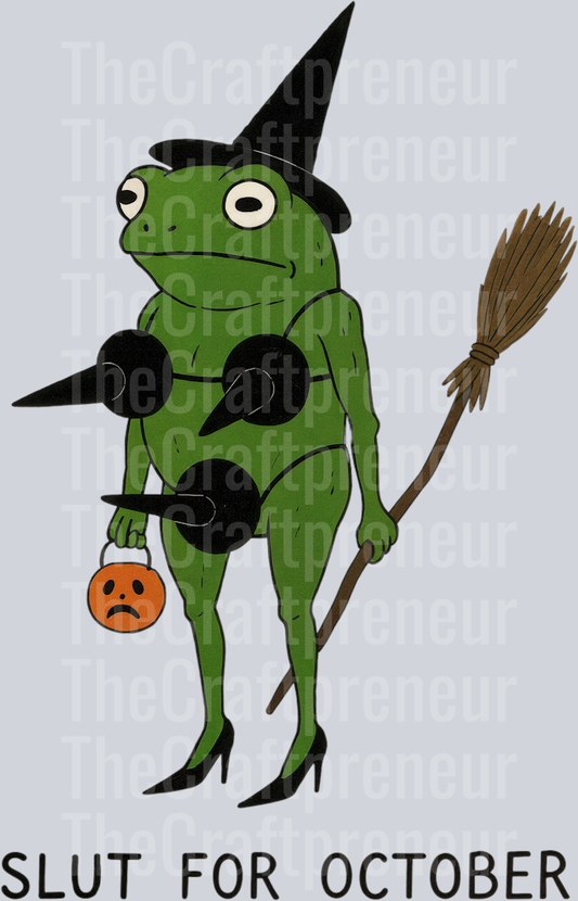 (Adult Theme) Slut for October Frog DTF Transfer