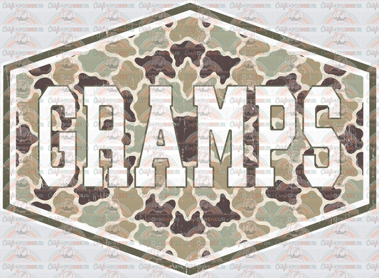 002_Dad_Fathers Day_Badge_Camo_Grandparent_Grandfather_Gramps 1