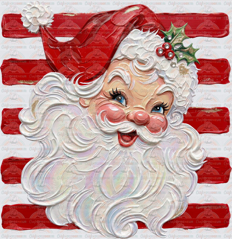 XMAS_Santa_Preppy_Preppy Lines_Classic_Faux Paint_Rosey Cheeks_Santa Hat