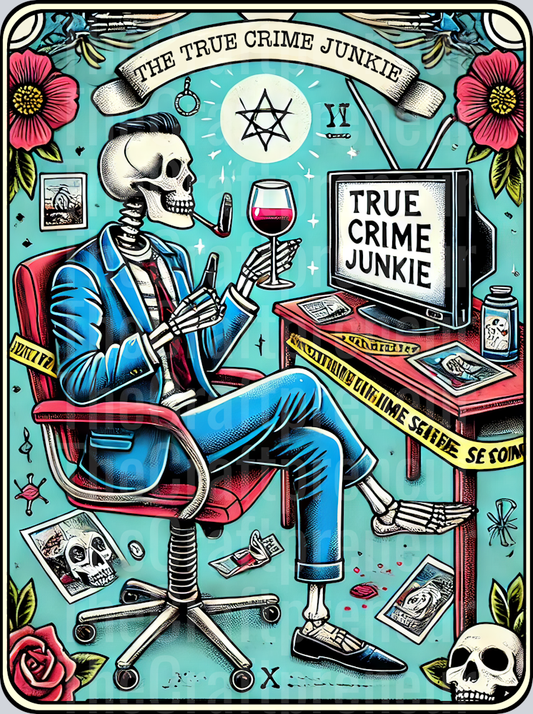 The True Crime Junkie 4 Tarot Card DTF Transfer