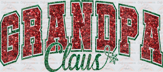 002_XMAS_Varsity_Faux Sequin_Typography_Family_Name Set_Grandpa