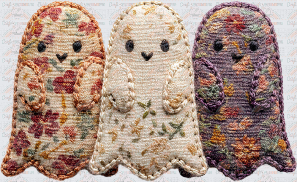 Fall_Halloween_Ghosts_Faux Embroidery_Microfloral_Trio