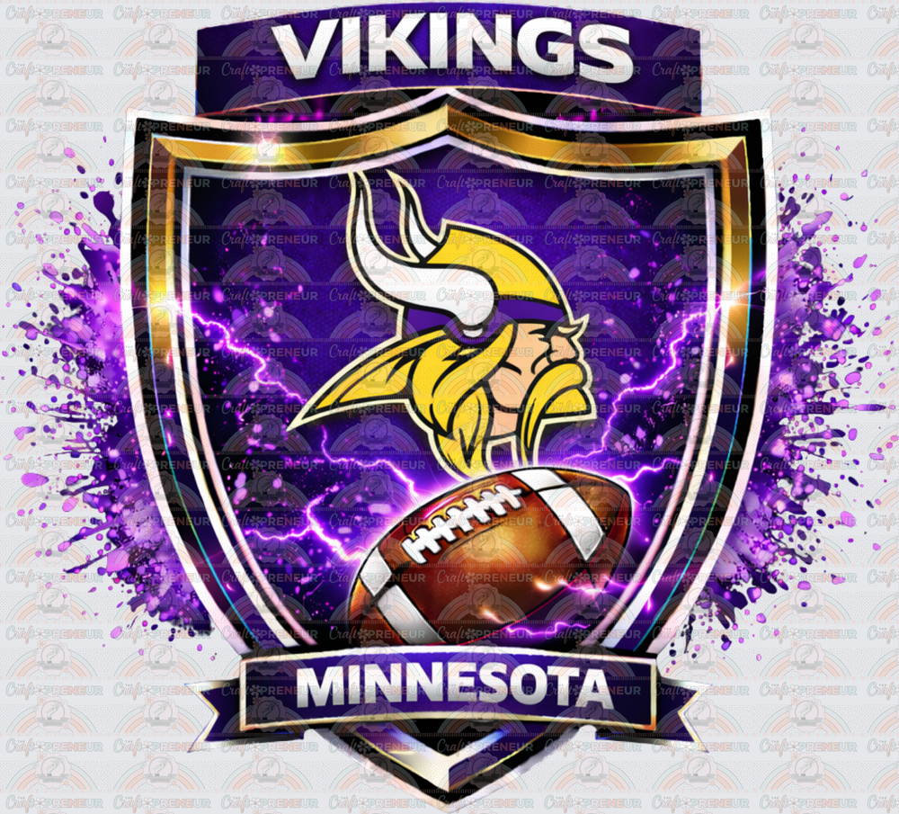 002_Football_NFL_Splash Shield_Minnesota_Vikings