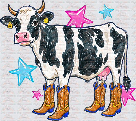 001_Animals_Cows_Cow_Moo Cow_Jokes_Preppy_Brush Stroke_Ask Me About My Moo Cow_Stars