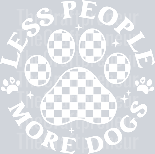 (Set!) Anti-Social Dog Moms Club Front (White) DTF Transfer