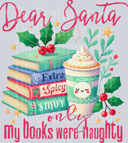 Dear Santa Bookish DTF Transfer (Red)