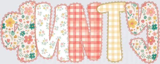 002_Family_Name Set_Mama_Grandparent_Preppy_Orange_Gingham_Grand Millenial_aunty