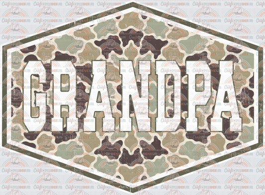 002_Dad_Fathers Day_Badge_Camo_Grandparent_Grandfather_Grandpa 1