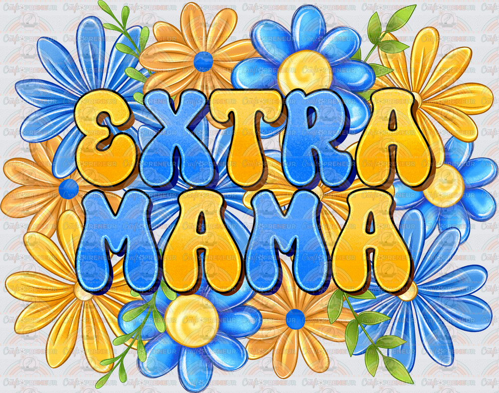 002_Causes_Down Syndrome_Awareness_Blue and Yellow_March Causes_Chromosomes_Exgtra Mama Florals