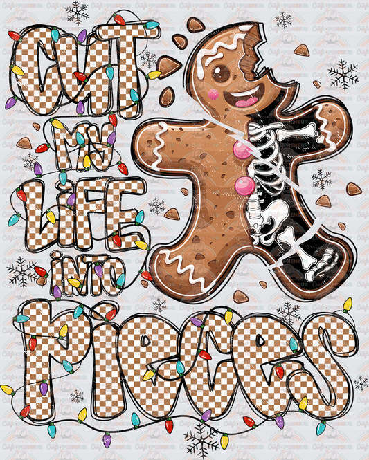 XMAS_Sarcasm_Gingerbread Man_Papa Roach_Cut My Life Into Pieces_Checkered_Skeleton_Christmas