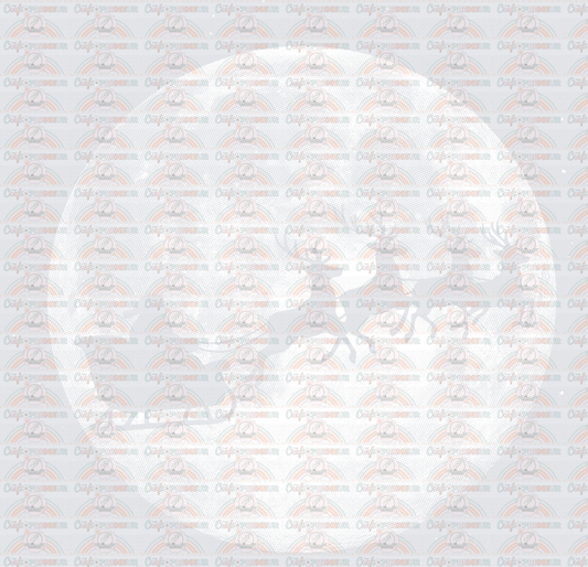 XMAS_Santa_Full Moon_Christmas_Reindeer_Sleigh_Christmas Eve
