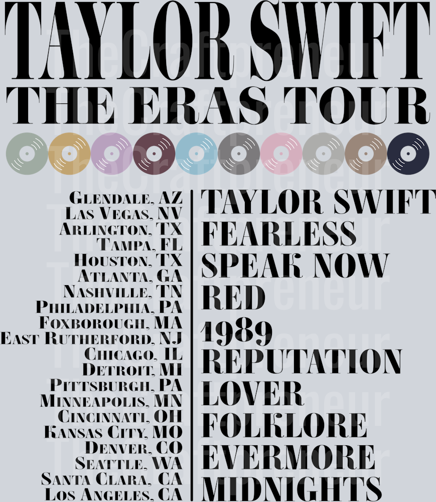 (Set!) TS Era Concert Tee Back DTF Transfer