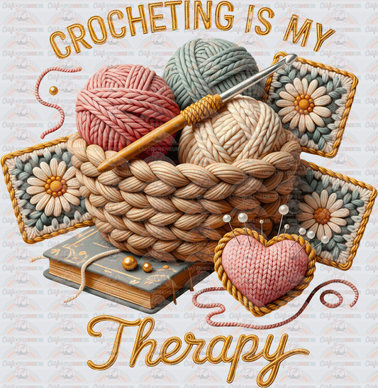 Hobbies_Crafting_Crochet_Yarn_Faux Yarn_Faux Crochet_Crocheting is my Therapy
