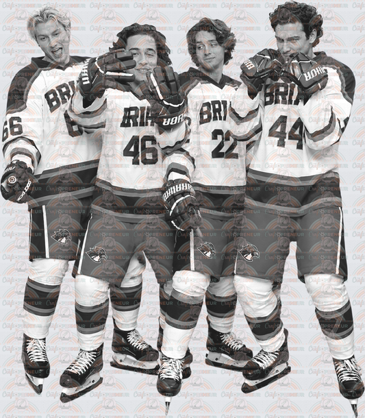 Books_Off Campus_Bookish_Hockey Romance_Players_Hand Symbols_Black and White