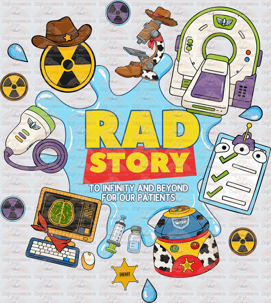001_Jobs_Medical_RAD_Disney_Toy Story_Rad Tech_Radiology_Hospital_Scrubs_Healthcare_Front