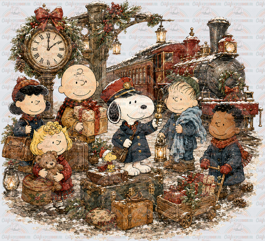 XMAS_The Peanuts_Snoopy_Train_Polar Express_Vintage_Characters