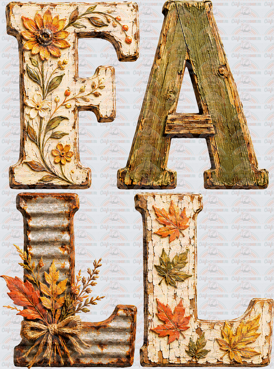 Fall_Letters_Typography_Wood_Faux Paint_Boutique Style
