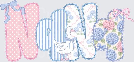 002_Family_Name Set_Mama_Grandparent_Preppy_Goose_Grannycore_nana