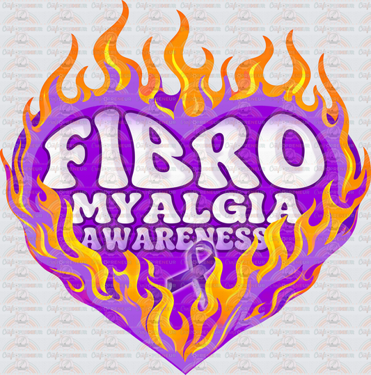 Causes_Illness_Invisible Illness_Fibro Myalgia_Chronic Pain_Heart_Flames