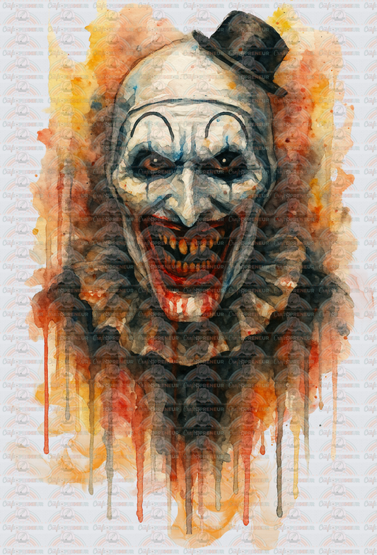 Halloween_Horror_Art the Clown_Clowns_Watercolor_Drip_Spooky Season