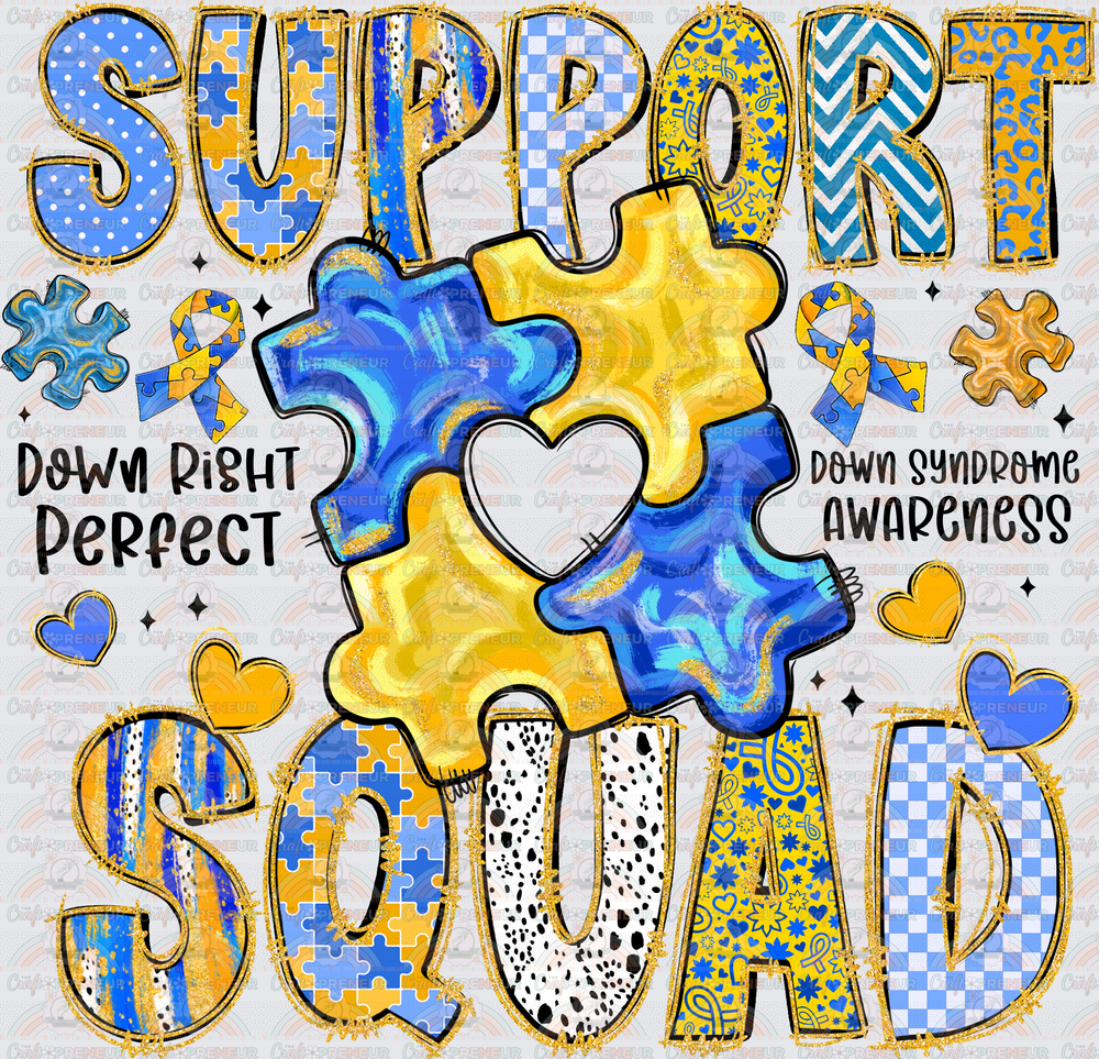 002_Causes_Down Syndrome_Awareness_Blue and Yellow_March Causes_Chromosomes_Support Squad