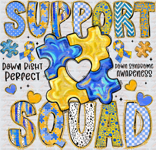 002_Causes_Down Syndrome_Awareness_Blue and Yellow_March Causes_Chromosomes_Support Squad
