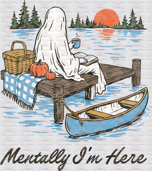 Halloween_Camping_Ghosts_Outdoors_Nature_Canoe_Mentally Im Here_Distressed