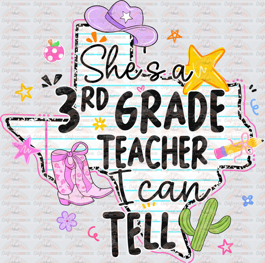 002_School_Jobs_Teacher_Country Music_Ella Langley_Grades_B2S_Shes a Teacher I Can Tell_3_Third Grade