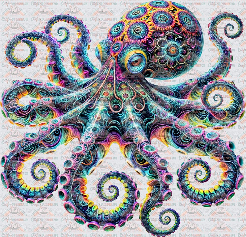 Animals_Ocean_Octopus_Summer_Trippy_Psychadelic_Mandala_Neon