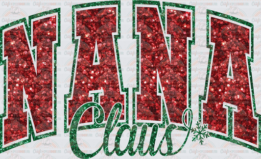 002_XMAS_Varsity_Faux Sequin_Typography_Family_Name Set_Nana