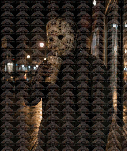 002_Halloween_Horror_Horror Movies_Iced Coffee_Sipping_Coffee_Jason