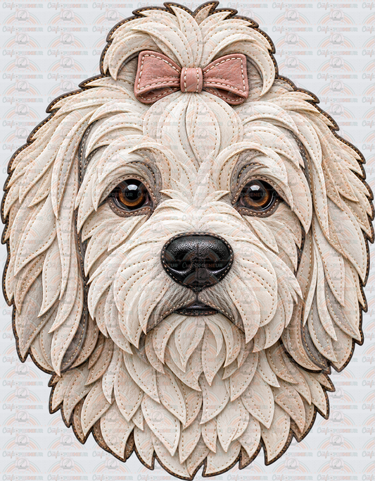 002_Dogs_Breeds_Faux Leather_Exclusive_Maltese_Girly