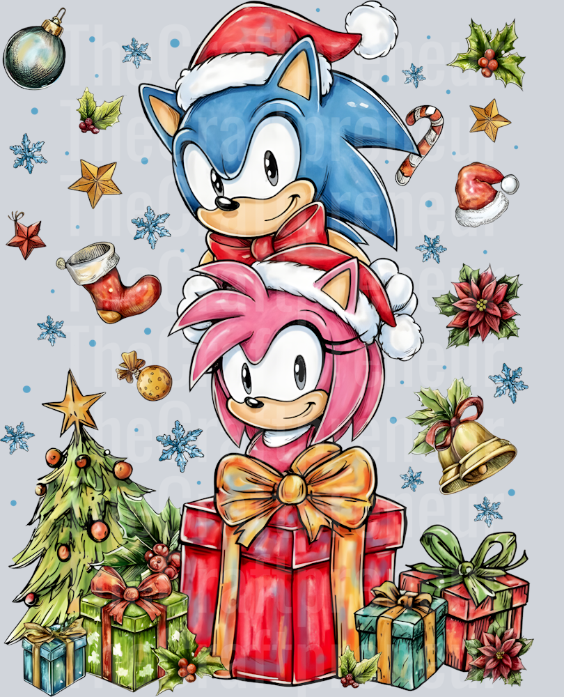 Sonic Presents Stack DTF Transfer