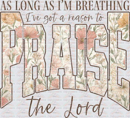 002_Faith_Varsity_Floral_Boho_Bible Verse_Set_Praise the Lord_Dark