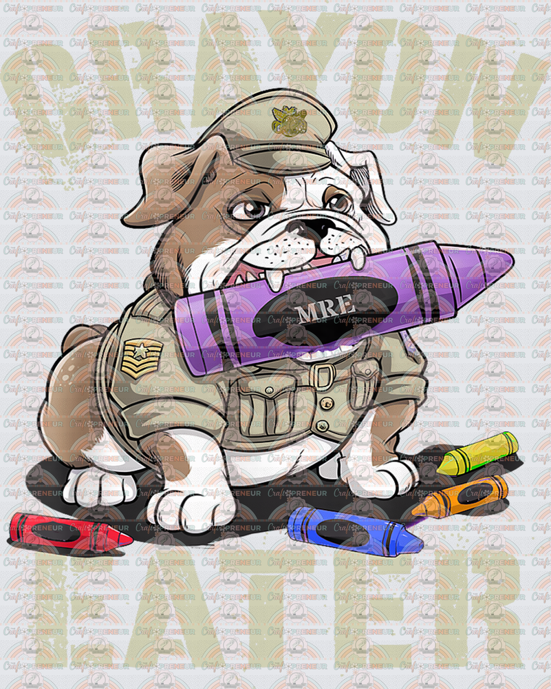 USA_Military_Marines_Crayon Eater_Crayons_Bulldog_Soldier_MRE
