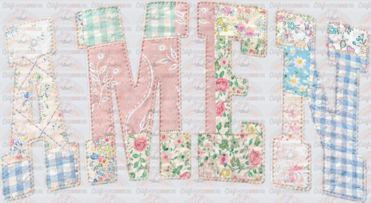 002_Faith_Patchwork_Varsity_Cottage Core_Gingham_Girly_Matching Set_Microflorals_Amen