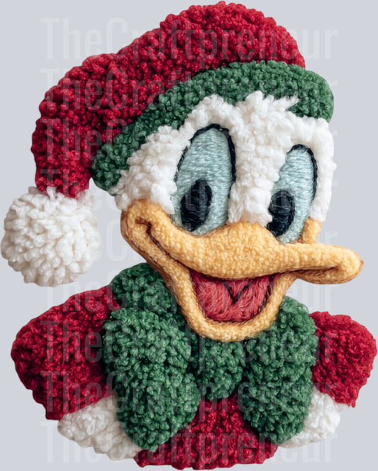 Mr. Duck Latch Hook Scarf DTF Transfer