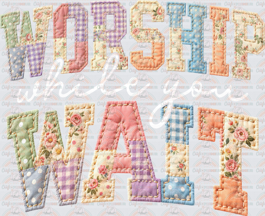 Faith_Patchwork_Varsity_Worship While You Wait_Grannycore_Religion