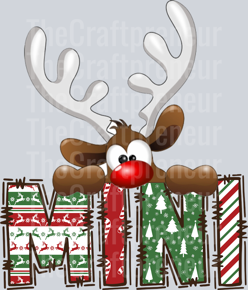 (Set!) Reindeer Mommy & Me Set (Mini) DTF Transfer