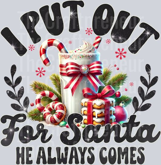 (Set!) Milkshakes for Santa (Adult Theme) DTF Transfer (Back)