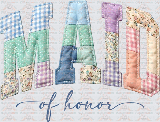 002_Family_Wedding_Bride_Famiily Set_Bridal Party_Patchwork_Preppy_Pastel_Varsity_Maid of Honor_Blue