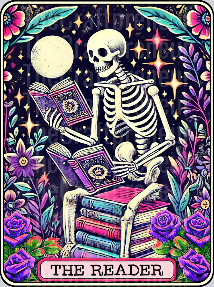 The Reader Bookish Tarot Card DTF Transfer 4
